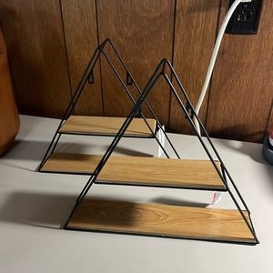 Triangle Hanging Shelves - Set of 2
